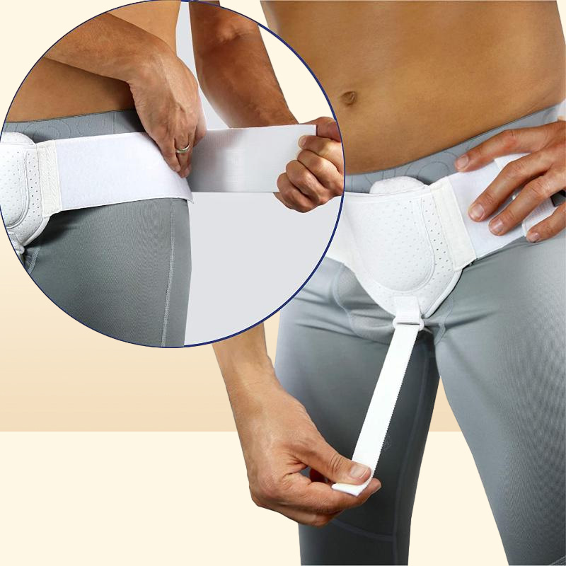 Waist Support Hernia Belt Truss For Inguinal Or Sports Brace Pain Relief Recovery Strap With 1 Removable Compression Pads