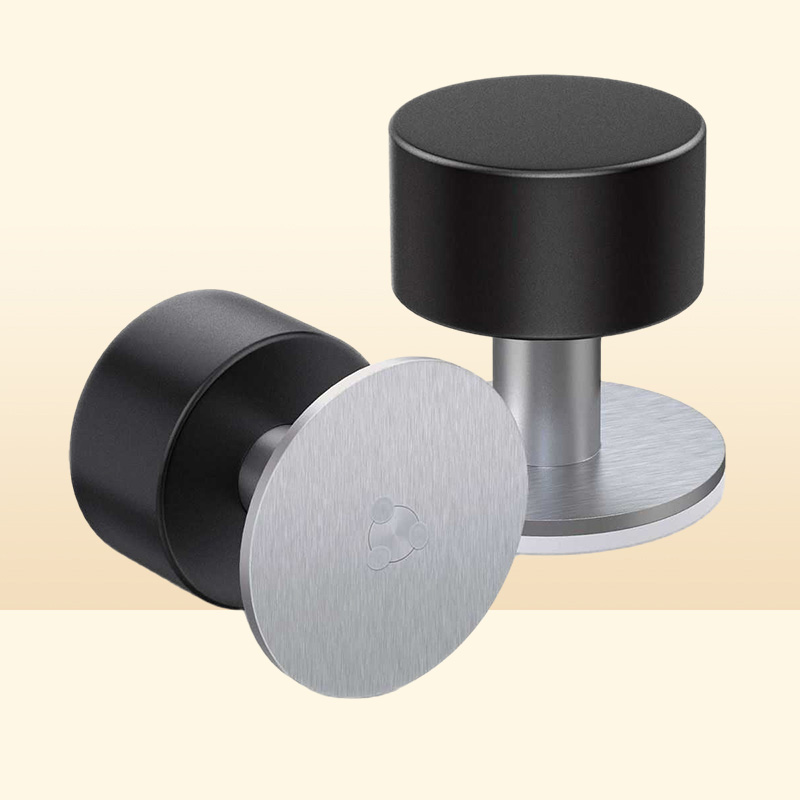 Door Stopper Stops 1 Pack Adhesive Wall Mounted Door Stop Stainless Steel Doorstop for Floor with Sound Dampening Bumper 2107242687533