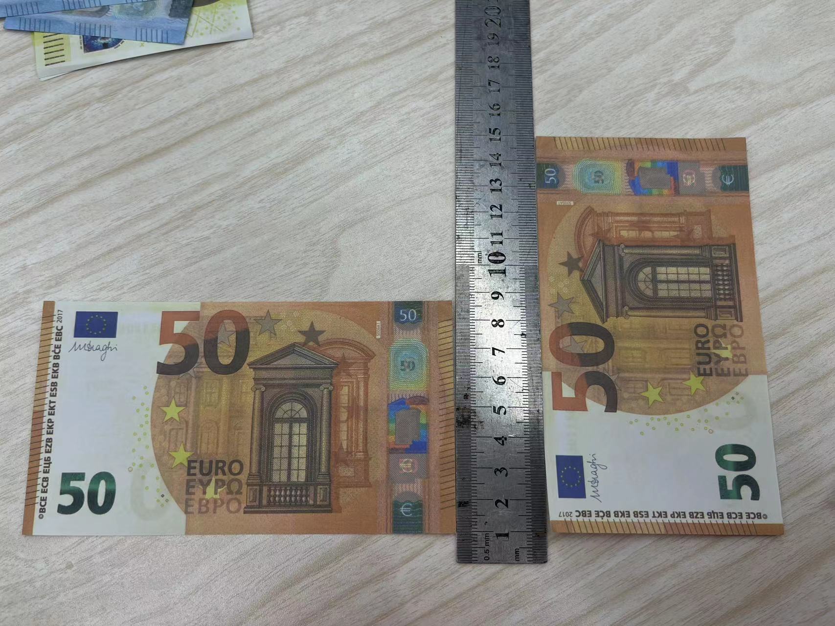 Party Supplies Fake Money Banknote 10 20 50 100 200 500 Euros Realistic Toy Bar Props Copy Currency Movie Money Faux-billets Copy Money Actual 1:2 Siz
