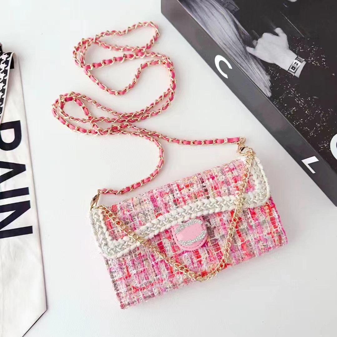 For iPhone 16 Pro Max Case Wallet Flip Phone Case Designer C Apple iPhone 15 Pro Max 14 13 12 11 X XR Xs Max 15 Plus Case Luxury Women Crossbody Card Holder Handbag Case Cover