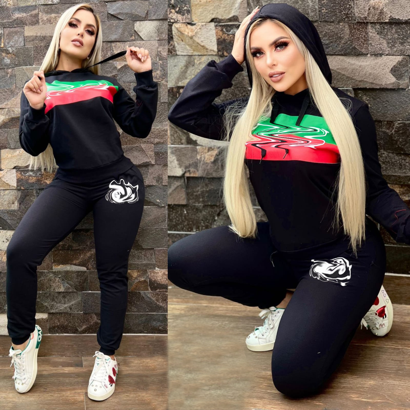 Women Tracksuits Fashion Sports Casual Long Sleeve Two Piece Pants Set Plus Sizes For Woman Fall Clothes Jogging Suits Activewear jogging training sui