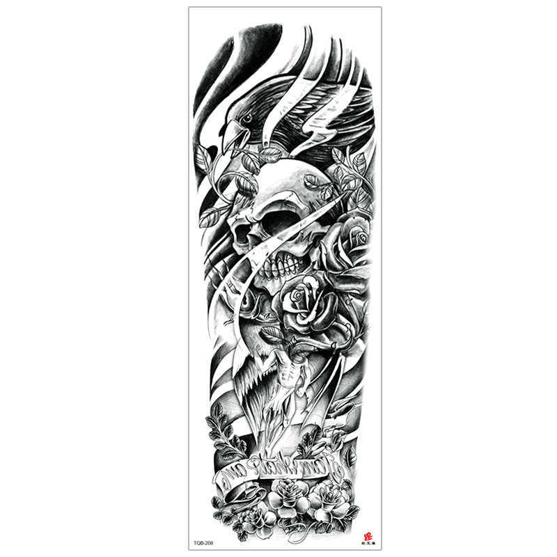 Makeup arm New full tattoo sticker waterproof large picture flower lion