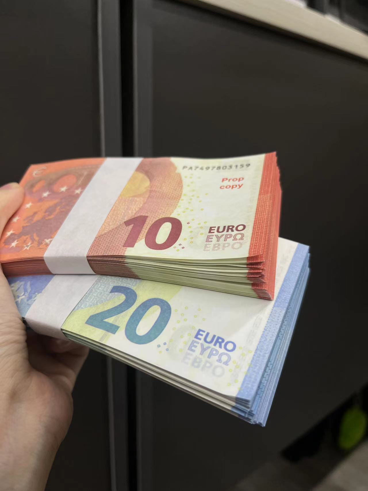 Party Supplies Fake Money Banknote 10 20 50 100 200 500 Euros Realistic Toy Bar Props Copy Currency Movie Money Faux-billets Copy Money Actual 1:2 Siz