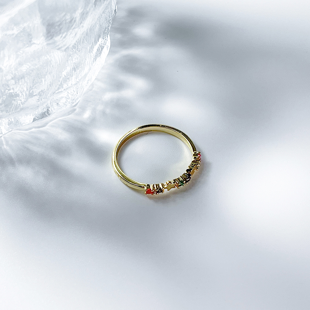 Free Delivery Spanish Bear Jewelry 2023 New Gold Declaration Ring with Diamonds with Quartz Fine Jewelry Charms Ready Stock