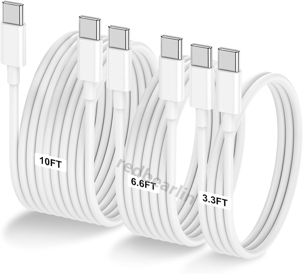 1M 2M 3M 10FT 6FT Type c to USB C PD Cable Cord line Charger Cables For Samsung Galaxy S10 s20 s22 s23 S24 Note 20 Xiaomi Huawei Android mobile phone
