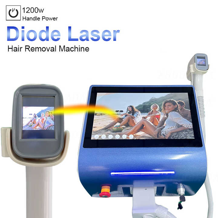High Frequency & Powerful Diode Laser 808 755 1064 Hair Removal 1200W Highly Durable Millions Shot Ice Point Hair Remove Skin Rejuvenation Machine
