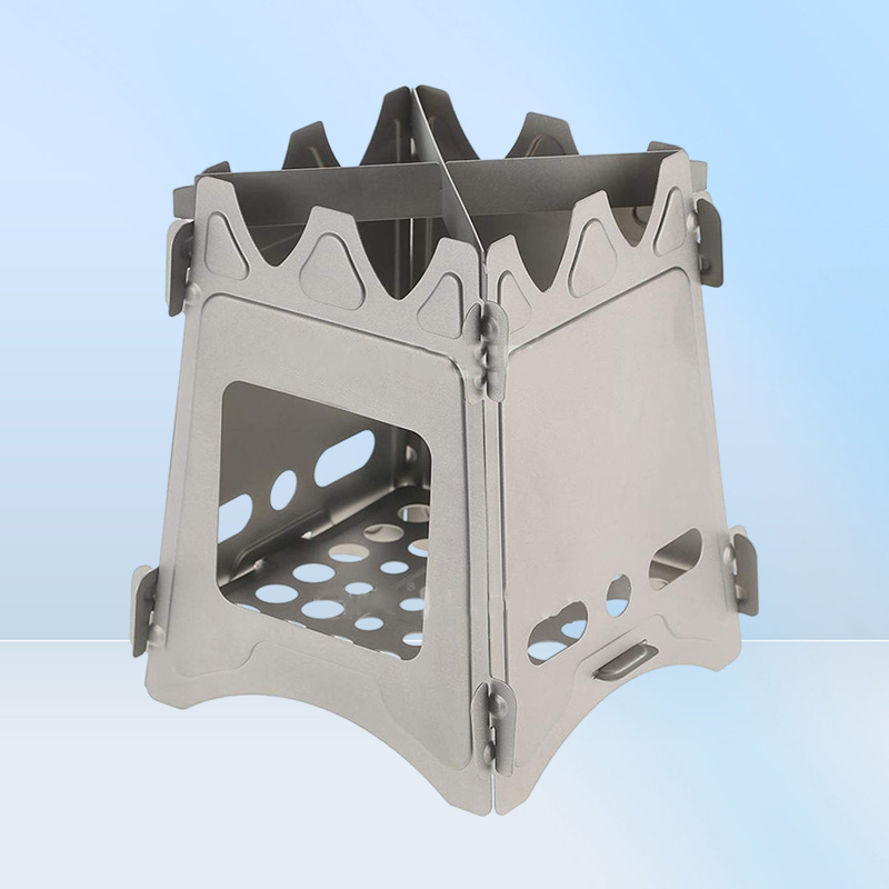 Camping Stove Portable Folding Stainless Steel Stove Wood Burning Stove LightweightCompactDurable for Outdoor Backpacking Hiking