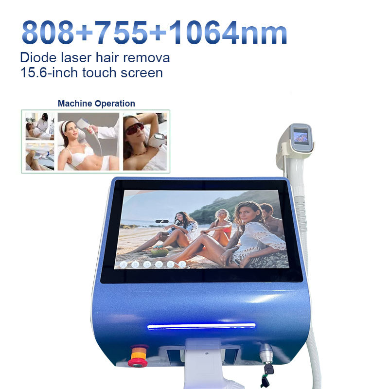 High Frequency & Powerful Diode Laser 808 755 1064 Hair Removal 1200W Highly Durable Millions Shot Ice Point Hair Remove Skin Rejuvenation Machine