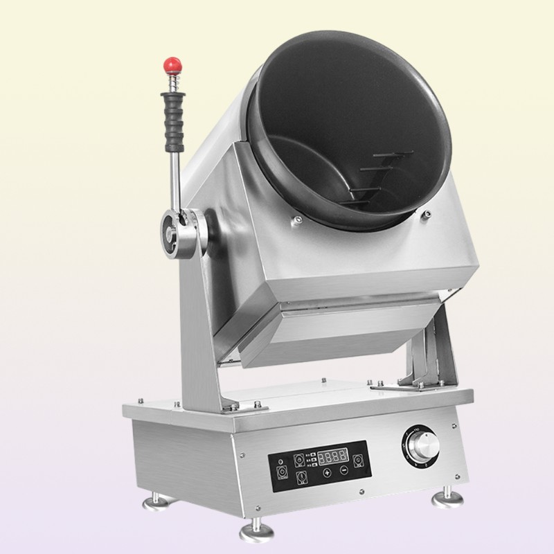 Helpful Restaurant Gas Cooking Machine Multi functional Kitchen Robot Automatic Drum Gas Wok Cooker Stove Kitchen Equipment