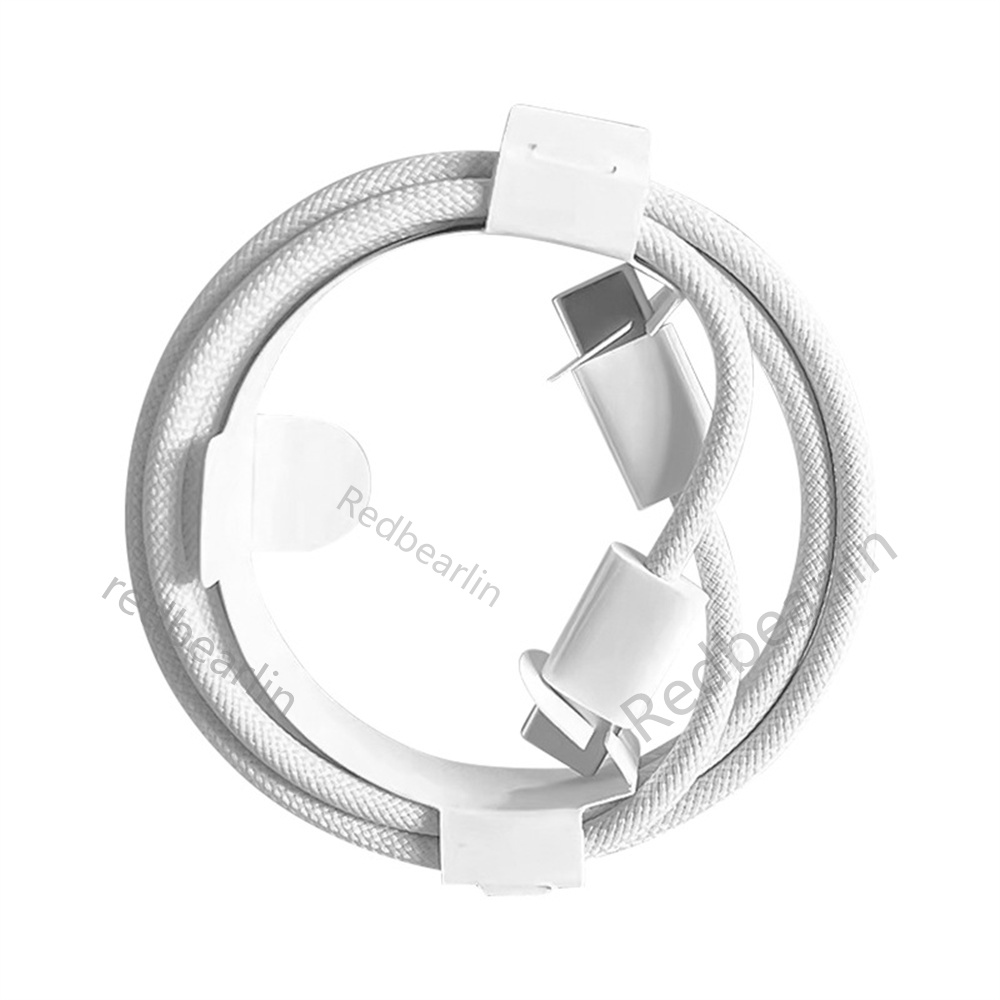 Fast Quick Charging 60W 3A PD USB C to USB-C Type c fabric Nylon Cable 1M 3ft For Samsung S20 S22 S23 Xiaomi Huawei Android phone-15 With Retail Box