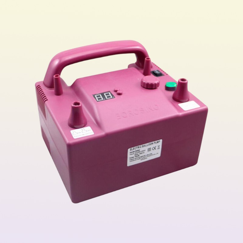 electric balloon pump inflator with timer air inflator for balloons with 2 nozzels9109363