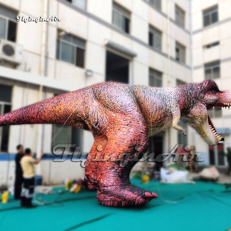 Ferocious Real Large Inflatable Dinosaur Tyrannosaurus Rex Model Animal Balloon 5m Air Blow Up T-rex For Park And Museum Show