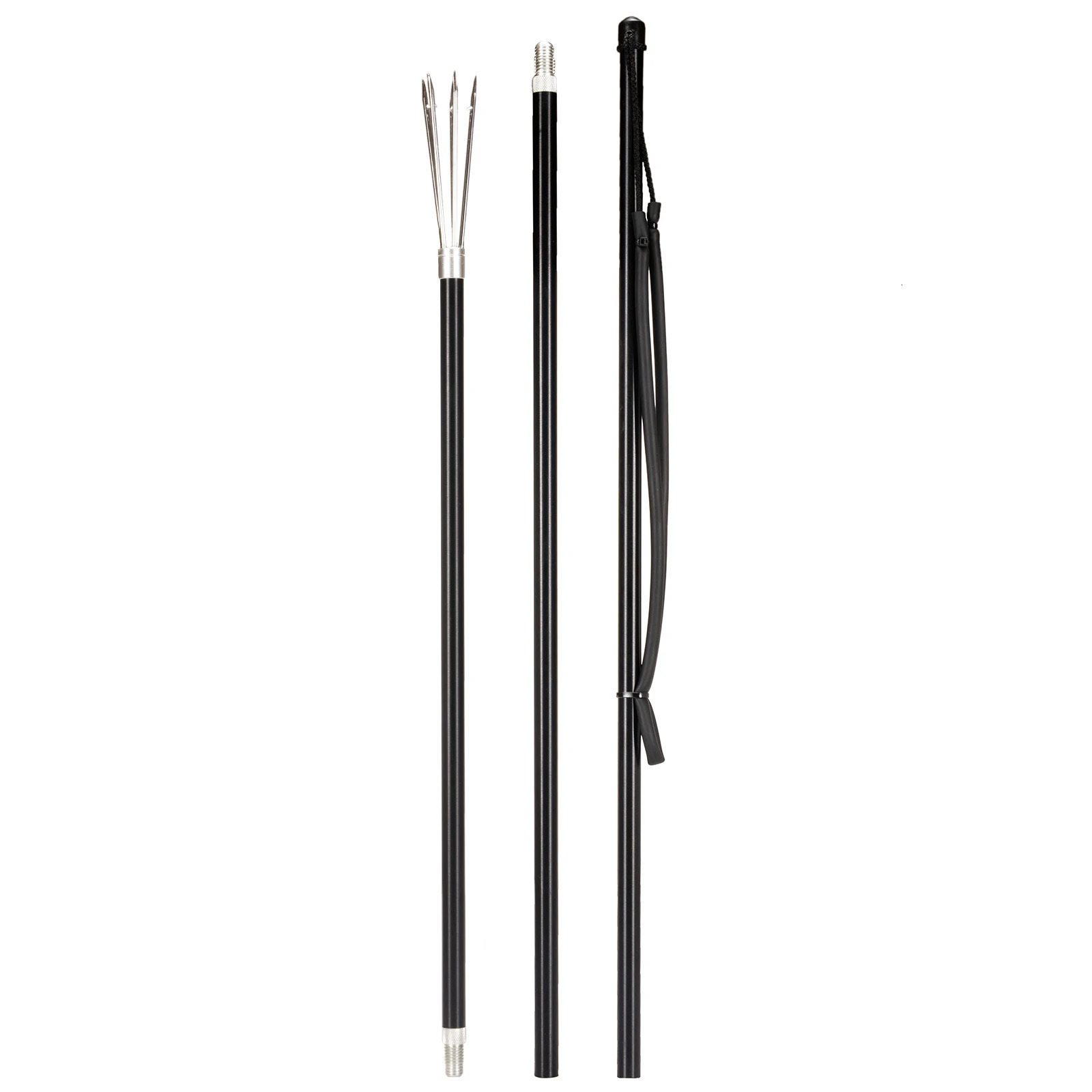 3Piece Fishing Harpoon Aluminum Alloy Gaff Hook Fork Tip with Barbs Diving Spear Sharp Head Tools 231225