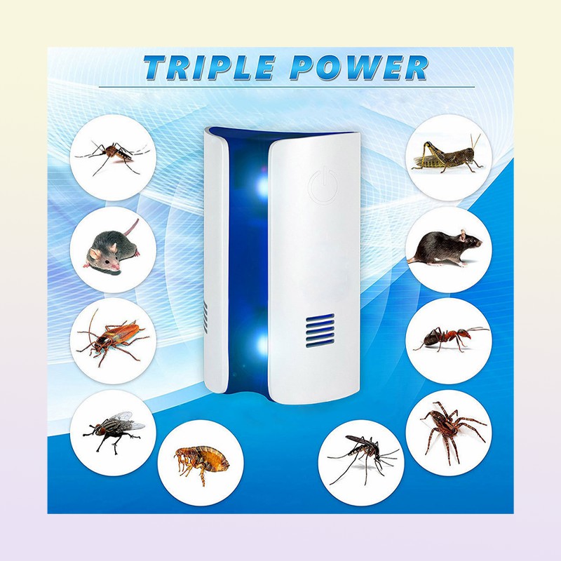 Bread Type Multifunction Ultrasonic Electronic Repeller Repels Mice Bed Bugs Mosquitoes Spiders Insect Repellent Killer Y2001064799098