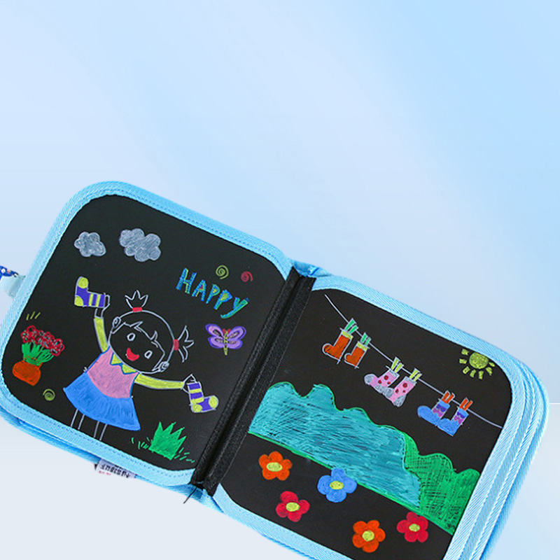 Magic Blackboard Eonal Child Games Coloring Books Kids Toys to Draw 6 Pages Erase Boards with Water Chalk Pens 220713