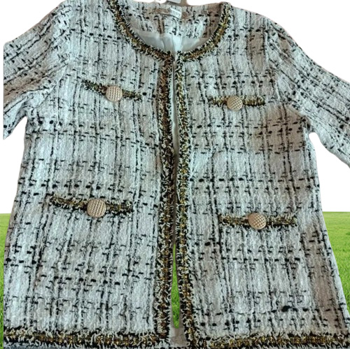 Suits Jacket Women Female Tweed Jacket Vintage Fashion Suit Jacket Blazer Femme Feminino Coat Festival S0810