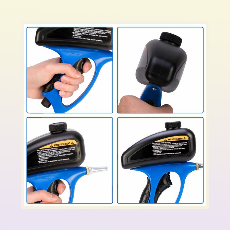 Handheld Pneumatic AntiRust Sandblaster Protection Sand Gravity Sandblasting Gun Mini Air Tools 2107196705833