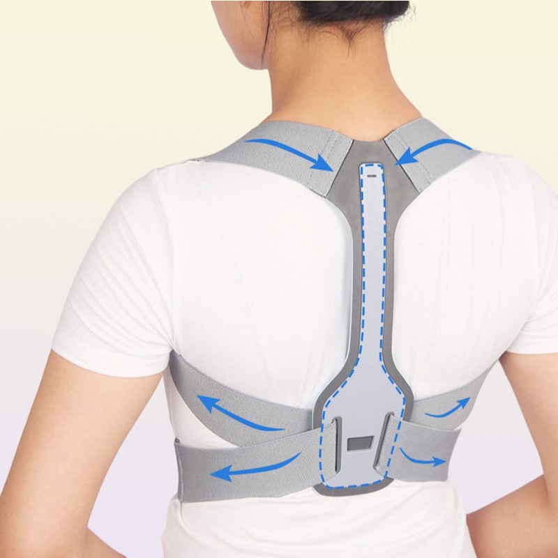 Posture Corrector Back Brace Clavicle Support Belt Corset Stop Slouching and Hunching Adjustable Trainer Unisex 220630