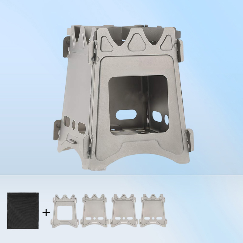 Camping Stove Portable Folding Stainless Steel Stove Wood Burning Stove LightweightCompactDurable for Outdoor Backpacking Hiking