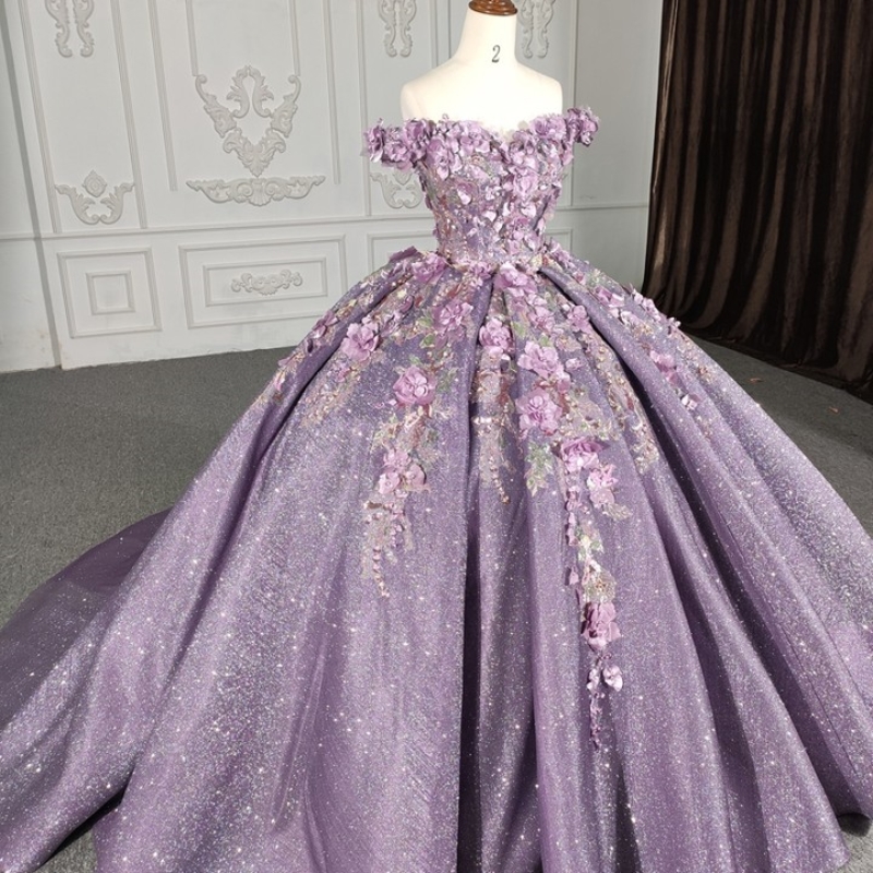 Mexican Vestido De 15 Anos Lavender Charro Quinceanera Dresses Lace Appliques Flower Beads Corset Sweet 16 Dress Abiti Da Cerimonia