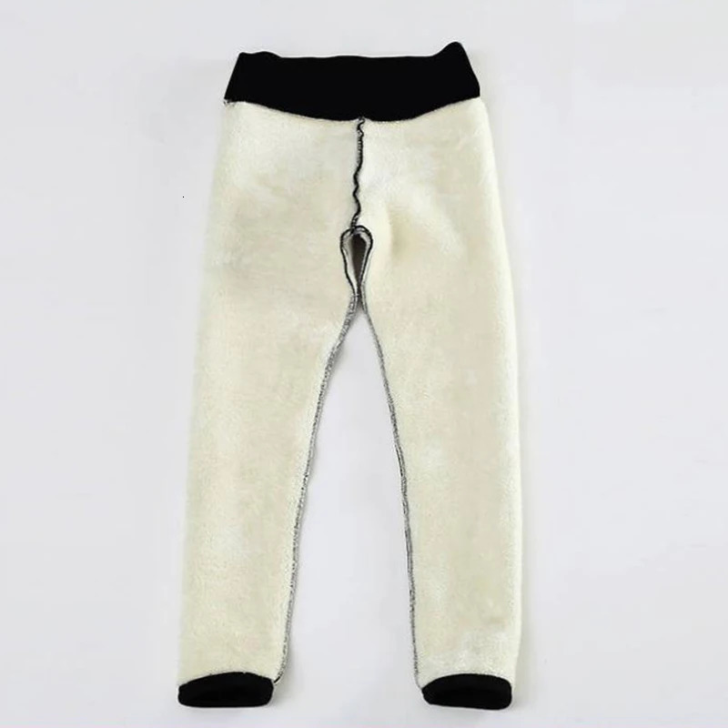 CHRLEISURE Women Winter Thicken Leggings Warm Fleece Pants Female Thermal Leggins 231225