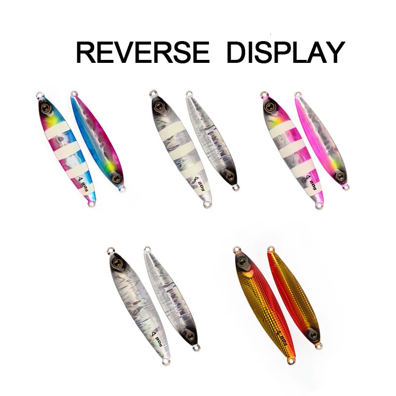 FUNADAIKO Tungsten Slow Metal Jigging Lures 30g 40g 60g 80g Luminous Fishing Bait Jig Fish Fishing Saltwater Lure 231225