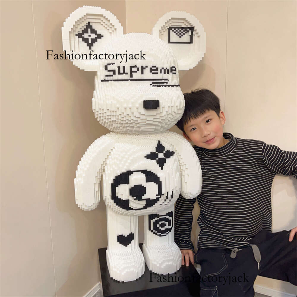 Célébrité Internet Super grand ours Small Particle Bloc de montage Puzzle Toy Girl Girl Series Puzzle Gift Ornement D5 82