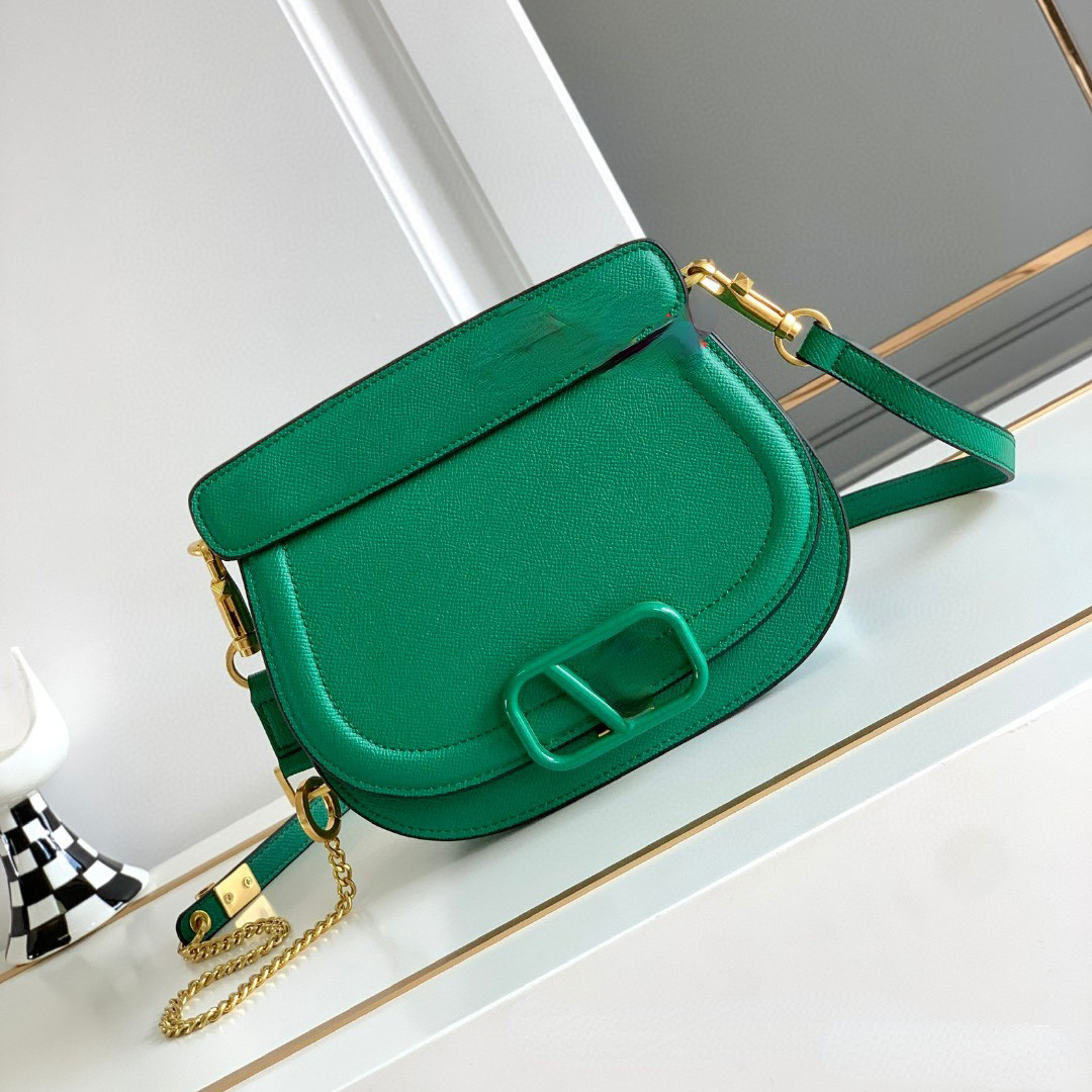 Women Designer Bags European and American Style Retro Saddle Bag Top Layer Cowhide Crossbody Chain Flaps Leather Bag for Women