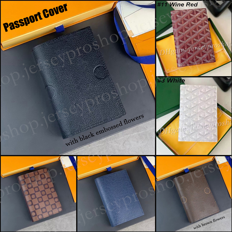 Premium/Ok Quality 2Brands Passport Holder Passport Cover Card Holders with Gift Box