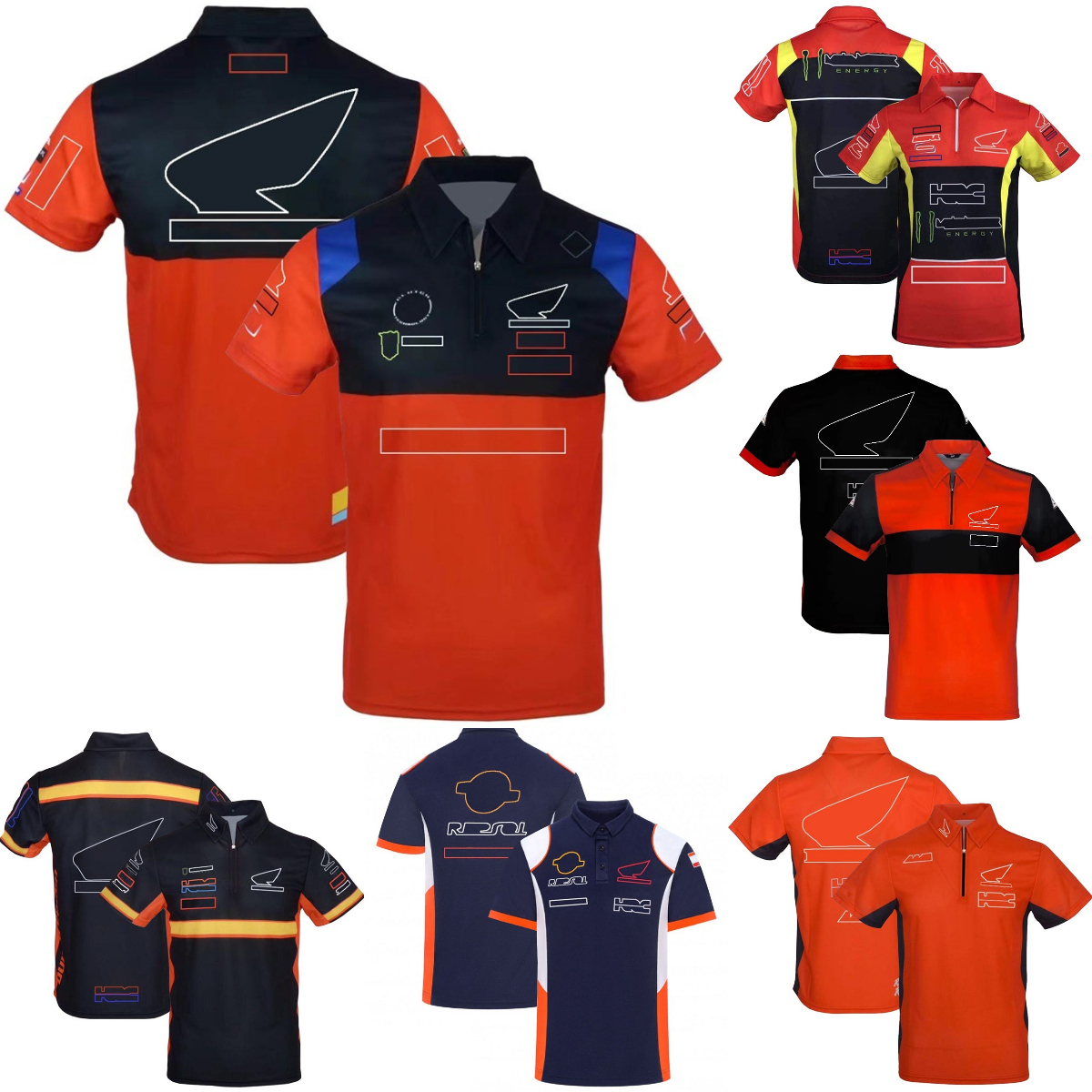 Fashion Moto Team Polo Shirts Summer Motorcycle Rider Breathable Lapel T-shirts Motocross Racing T-shirt Jersey free shipping