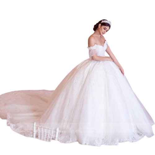 Vestido De Novia Ball Gown Wedding Dresses Beaded Cap Sleeve Appliqued Sweetheart Princess Dubai Arabic Bridal Gowns