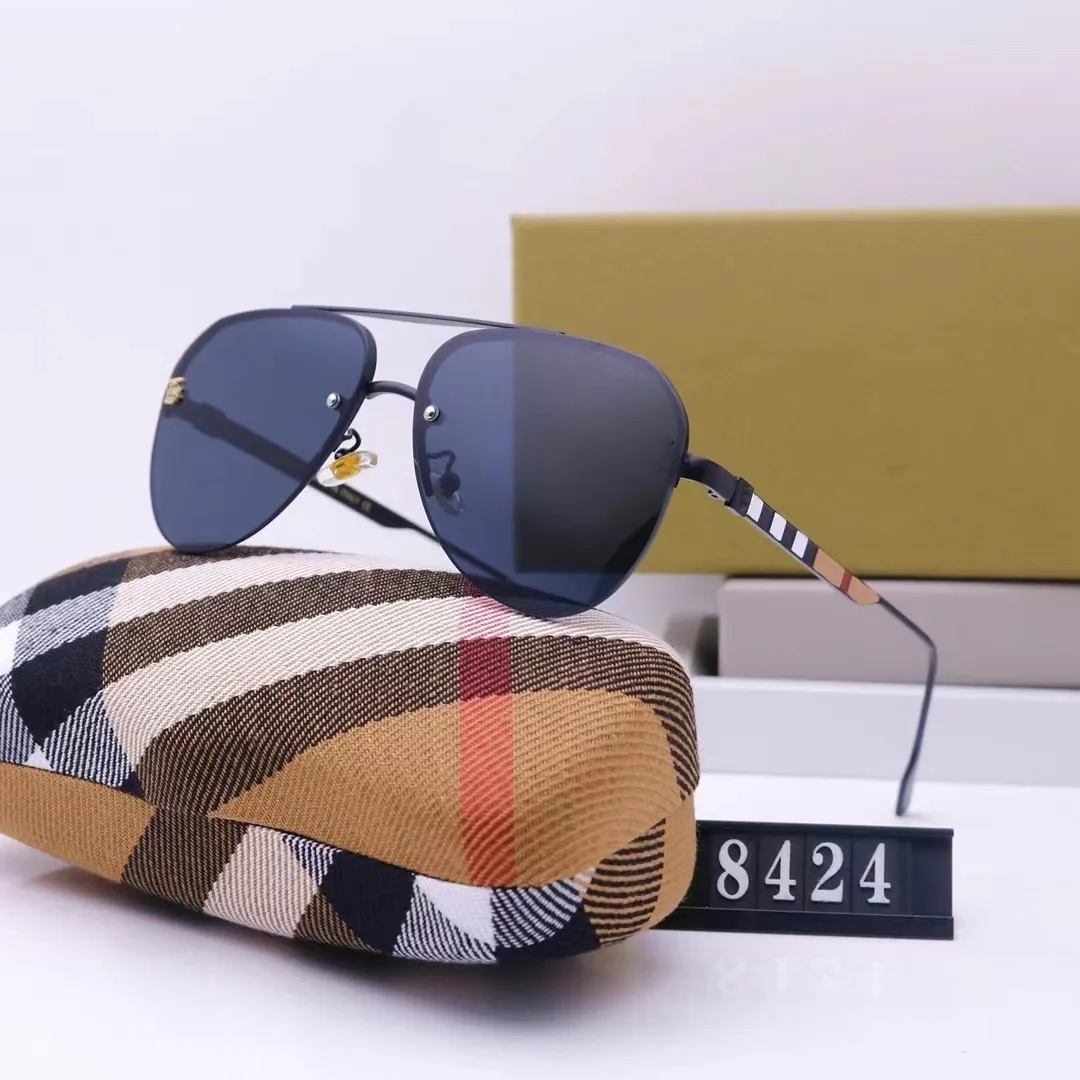 Designer Sunglasses For Women Men Chain With Sun Glasses Fashion Classic Sunglasses Luxury Polarized Pilot PC Frame Oversized UV400 Eyewear 2024