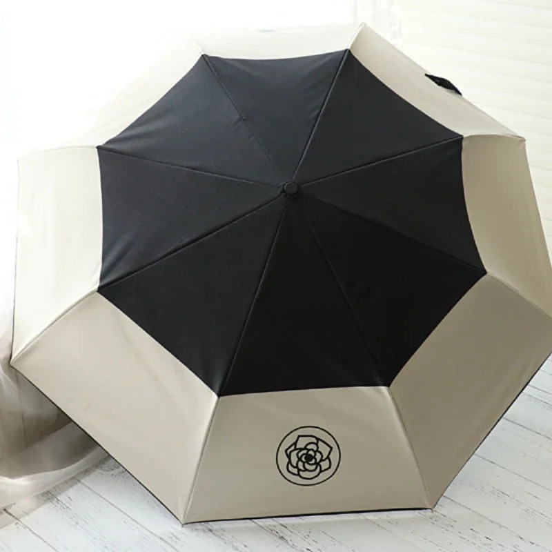 and high-quality automatic umbrella women's folding ultraviolet transparent sunshade umbrella 231225