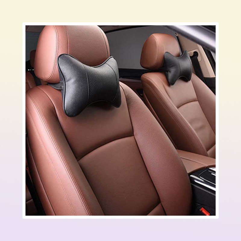2PCS Car Neck Pillow Soft Version Lovely Breathe Car Auto Head Neck Rest Cushion Pillow Pad