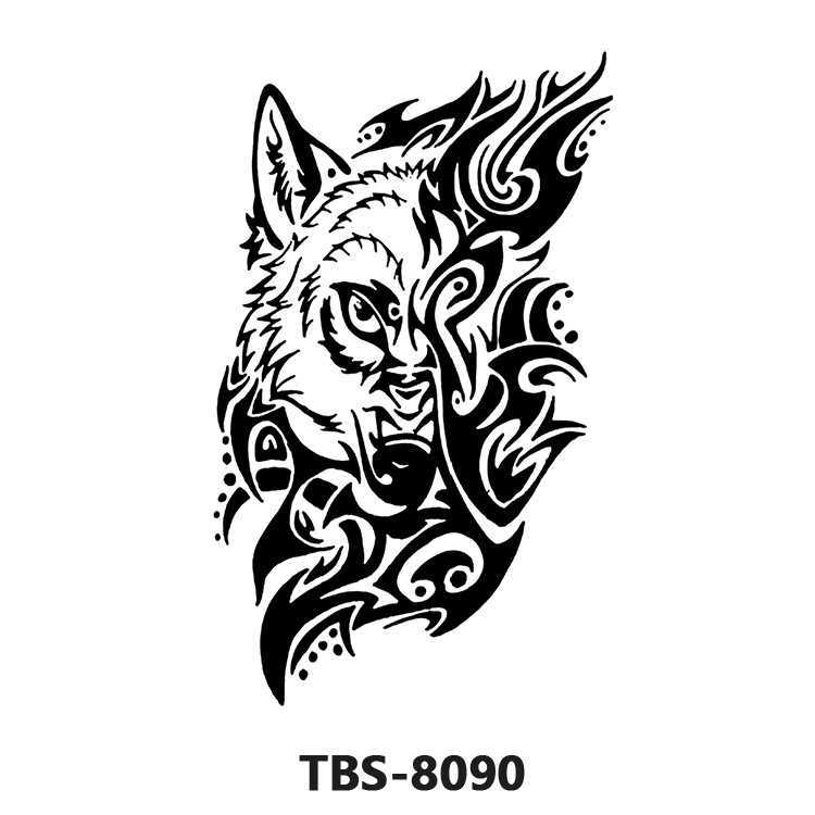 Makeup for Tattoo Stickers Black and White Animals Durable Colored Flowers Men Women Tattoo