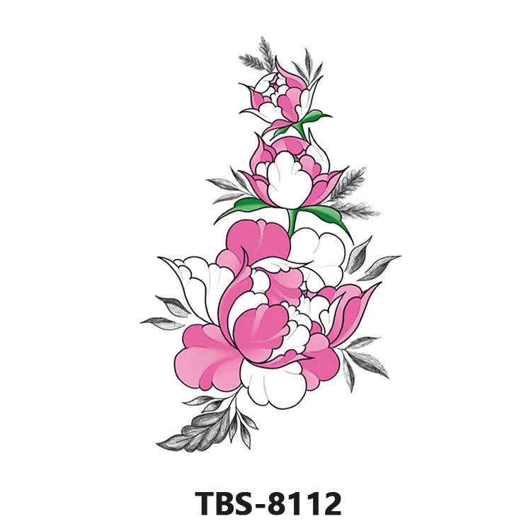 Makeup for Tattoo Stickers Black and White Animals Durable Colored Flowers Men Women Tattoo
