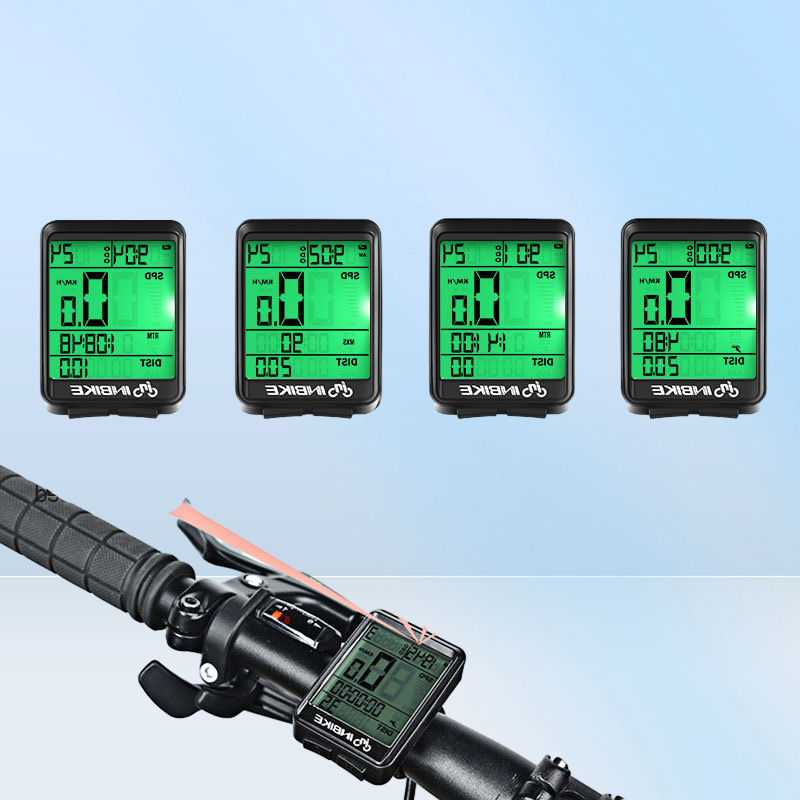 INBIKE Waterproof Bicycle Computer Wireless And Wired MTB Bike Cycling Odometer Stopwatch Speedometer Watch LED Rate CX9 220716