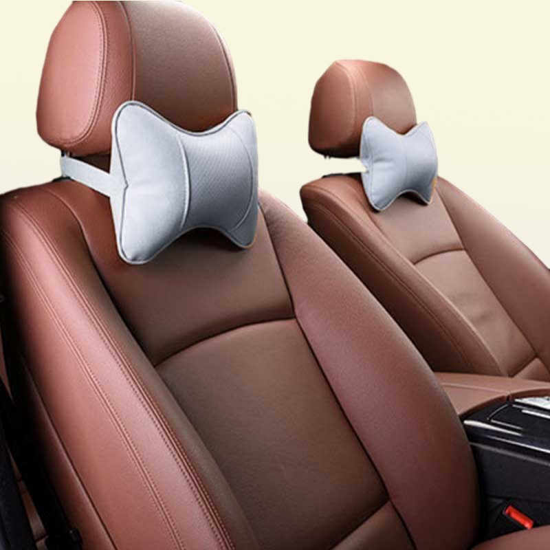 2PCS Car Neck Pillow Soft Version Lovely Breathe Car Auto Head Neck Rest Cushion Pillow Pad