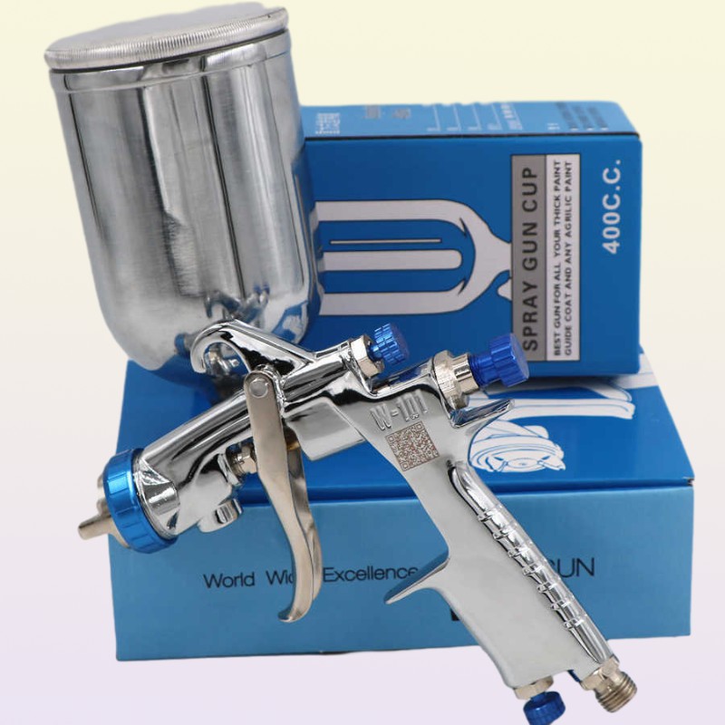 original Japan W101 134G Spray Gun W101 HVLP Hand Manual Paint Spray Gun 0810131518mm plastic tank 400ml 2107191325948
