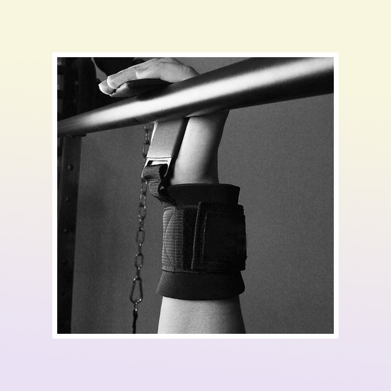 Weight Lifting Hooks Fitness Set Weightlifting Wrist Straps Heavy Duty Pullups Power Lifting Grips with Padded Workout Hook Q0108