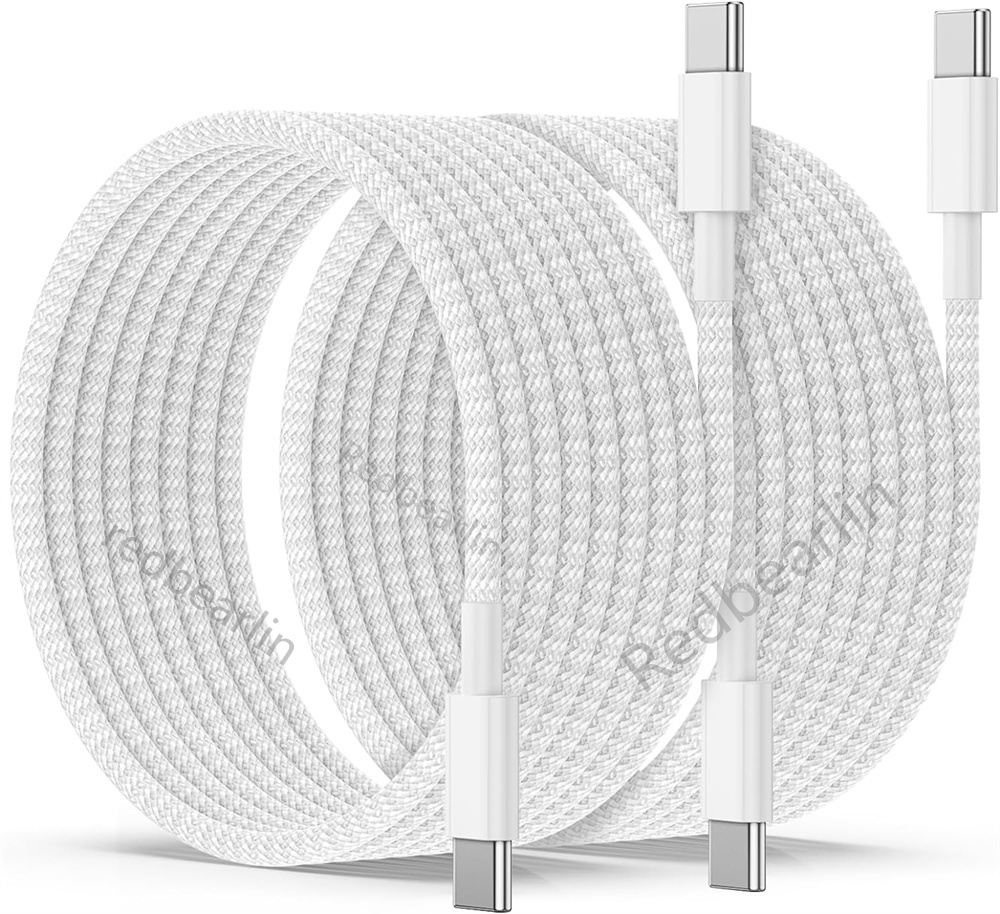 Fast Quick Charging 60W 3A PD USB C to USB-C Type c fabric Nylon Cable 1M 3ft For Samsung S20 S22 S23 Xiaomi Huawei Android phone-15 With Retail Box