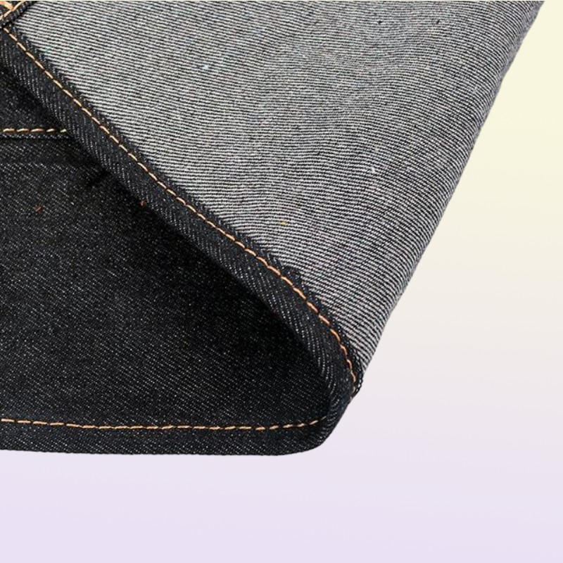 Denim Haircutting Apron For Men Adjustable Salon Hairdresser Tool BBQ Bib Working Uniform Korean Fashion Black Aprons9436396