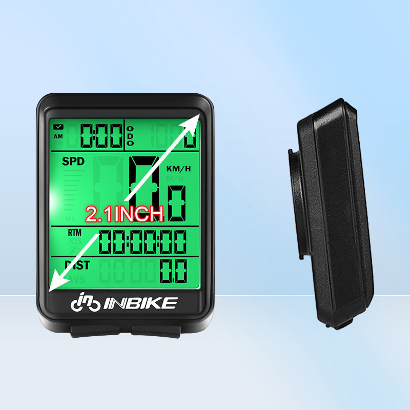 INBIKE Waterproof Bicycle Computer Wireless And Wired MTB Bike Cycling Odometer Stopwatch Speedometer Watch LED Rate CX9 220716