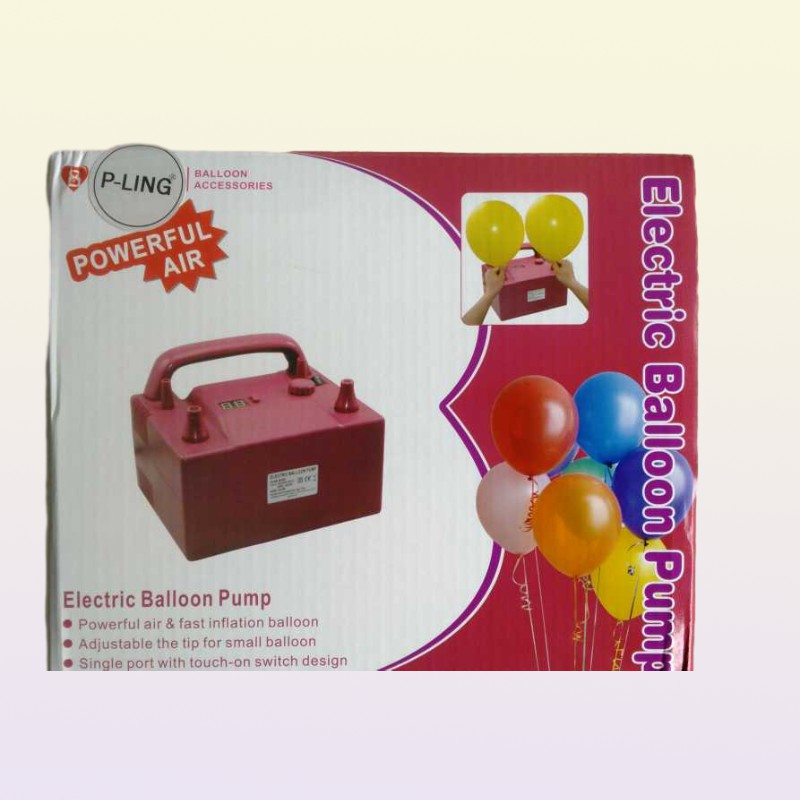 electric balloon pump inflator with timer air inflator for balloons with 2 nozzels9109363