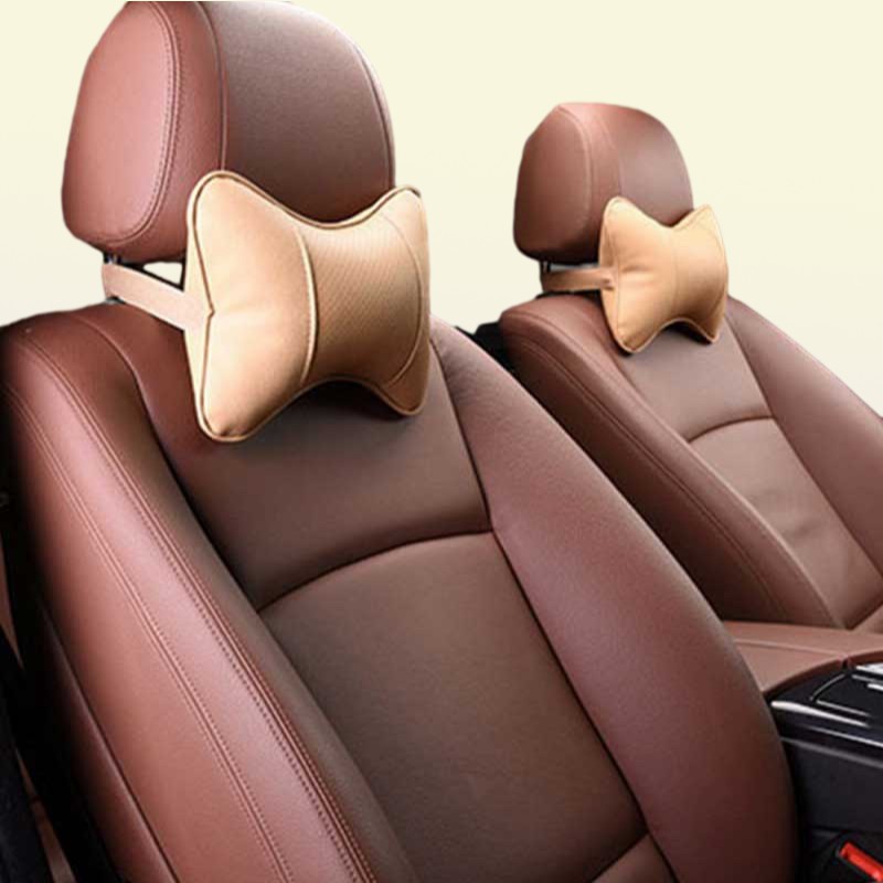 2PCS Car Neck Pillow Soft Version Lovely Breathe Car Auto Head Neck Rest Cushion Pillow Pad