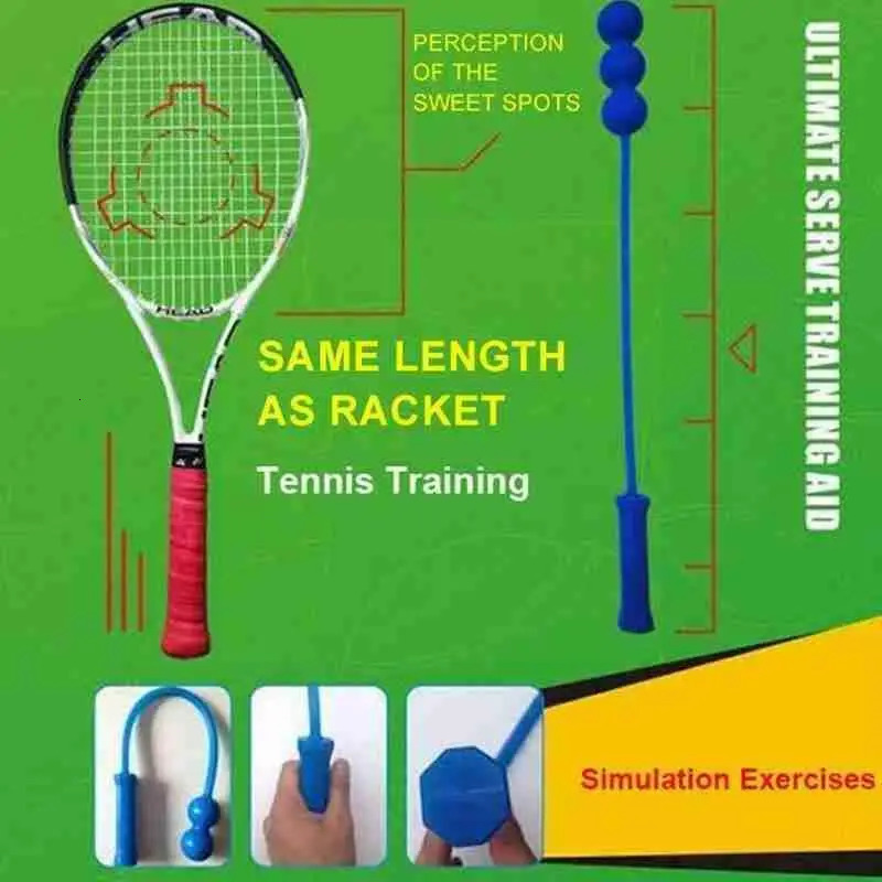 Tennis Serve Trainer Beginners Practice Whip Outdoor Equipment Replacement Padel Sports Accessories Fitness 231225