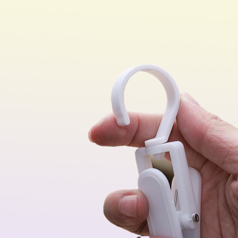 Clothing Wardrobe Storage 10Pc 360 Degrees Plastic Hanging Clothespins Curtain Hook Clip Pegs Windproof Beach Towel Holder Movab4336461