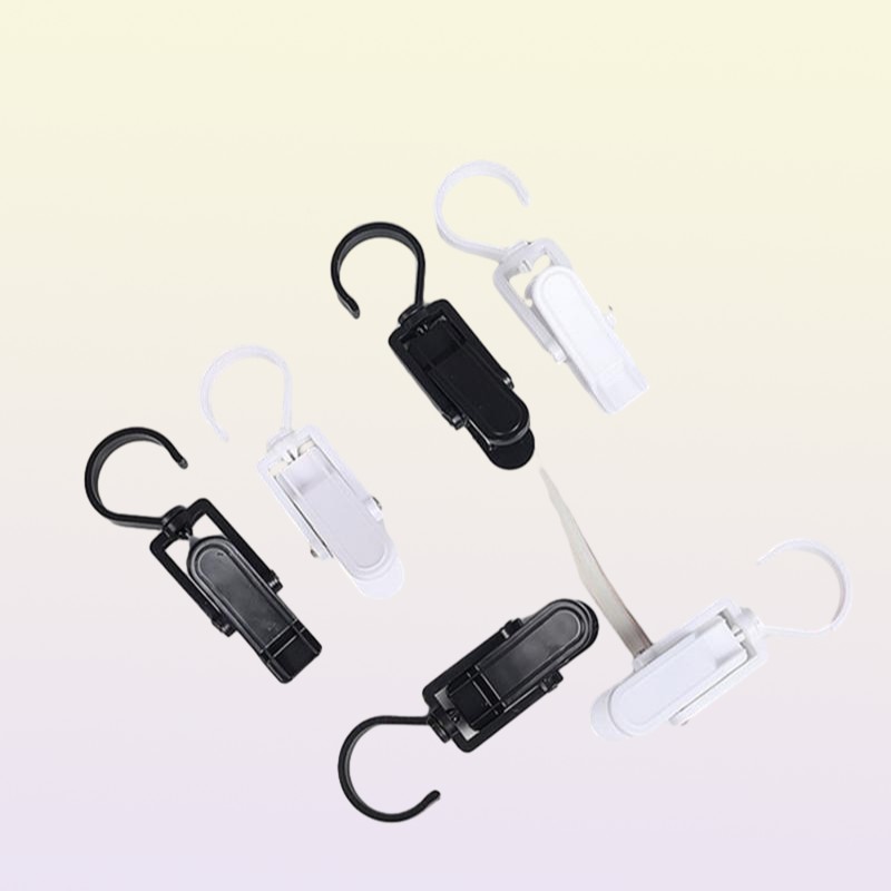 Clothing Wardrobe Storage 10Pc 360 Degrees Plastic Hanging Clothespins Curtain Hook Clip Pegs Windproof Beach Towel Holder Movab4336461