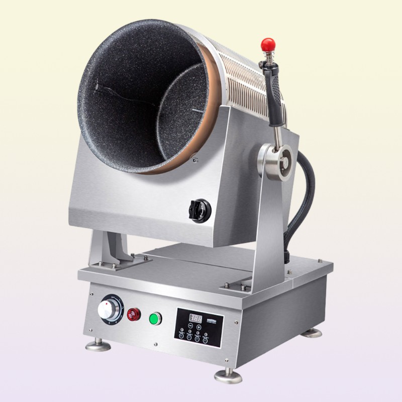Helpful Restaurant Gas Cooking Machine Multi functional Kitchen Robot Automatic Drum Gas Wok Cooker Stove Kitchen Equipment