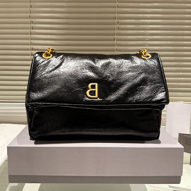 Flip Chain Monaco Underarm Shoulder Genuine Leather Large capacity Handbags Women Hobo Shopping Bag Designer luxury Handbag purse Adjustable shoulder strap